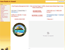 Tablet Screenshot of hamradiohawaii.com